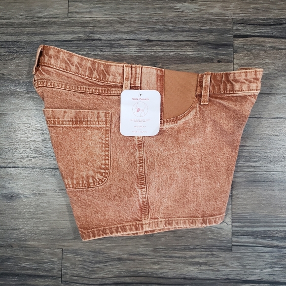 Isabel Maturnity Jean Shorts Underbelly Denim Shorts - Picture 1 of 7